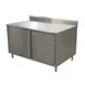 BK Resources CSTR5-3648HL 48" Work Table, Cabinet Base with Hinged Doors & Locks 1 image