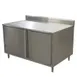 BK Resources CSTR5-3660H 60" Work Table, Cabinet Base with Hinged Doors 1 image