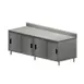 BK Resources CSTR5-3696S Cabinet Base with Sliding Doors Chef Table, 96"W x 36"D / Backsplash 1 image