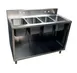 BK Resources CSTR5-4-1014 48" (4) Compartment Sink Cabinet, 10"W x 14"L Bowl Without Drainboard 1 image