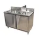 BK Resources CSTR5-4-1014HHS 48" (4) Compartment Sink Cabinet, 10"W x 14"L Bowl Without Drainboard 1 image