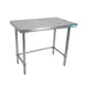 BK Resources CVTOB-4836 48" Open Base Work Table with Side & Rear Crossrails,Flat Top / 16 Gauge Top 1 image