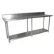 BK Resources CVTR5-9630 96" Stainless Steel Top 85" - Work Table 1 image