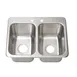 BK Resources DDI2-10141024-P-G Drop-In Sink, Two Compartment 1 image