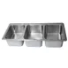 BK Resources DDI3-162012224 Drop-In Sink, Three Compartment 1 image