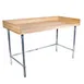 BK Resources MBTGOB-9630 Bakers Table with Galvanized Open Base 1 image