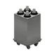 BK Resources MCD-2X2 Mobile Cup Dispenser - 4D, 17x17x31", 8-46oz cups, 18/304 Steel, casters 1 image