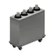 BK Resources MCD-4X1 Cup Dispenser - 12" W x 33" D x 31" H, 4 Stn, 8-46 oz Cups, 18/304, 4 Casters 1 image