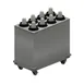 BK Resources MCD-4X2 Cup Dispenser, 17-1/2"W x 33"D x 31"H, 8-Cup Steel, Casters, NSF 1 image