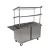 BK Resources MSC-2448 Stainless Steel Serving Cart with Cabinet Base - 24" x 48" 1 image