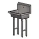 BK Resources MSHS-24F1 24" Freestanding Hand Sink without Faucet - 14 gauge / Single Hole 1 image