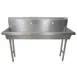 BK Resources MSHS-60F2 60" Freestanding Hand Sink without Faucet - 14 gauge / Double Holes 1 image