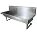 BK Resources MSHS-60W1 60" Wall Mounted Hand Sink without Faucet - 14 gauge / Single Hole 1 image