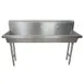 BK Resources MSHS-72F1 72" Freestanding Hand Sink without Faucet - 14 gauge / Single Hole 1 image