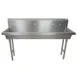 BK Resources MSHS-72F2 72" Freestanding Hand Sink without Faucet - 14 gauge / Double Holes 1 image