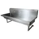 BK Resources MSHS-72W1 72" Wall Mounted Hand Sink without Faucet - 14 gauge / Single Hole 1 image
