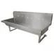 BK Resources MSHS-72W2 72" Wall Mounted Hand Sink without Faucet - 14 gauge / Double Holes 1 image