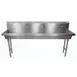 BK Resources MSHS-96F2 96" Freestanding Hand Sink without Faucet - 14 gauge / Double Holes 1 image