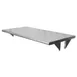 BK Resources PTS-2448 Stainless Steel Pass Through Shelf - 48"W x 24"D 1 image