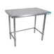 BK Resources QVTOB-7236 72" Stainless Steel Top 63" - Work Table 1 image