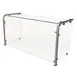 BK Resources SG-90MU-24G Multi-Use Adjustable Sneeze Guard with Glass Top Shelf 1 image