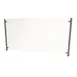 BK Resources SG-D-36 Adjustable Protective Divider Screen, 36in, Tempered Glass, Stainless Steel Posts 1 image