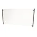 BK Resources SG-D-48 Adjustable Protective Divider Screen, 48in, Tempered Glass, Stainless Steel Posts 1 image