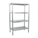 BK Resources SSU6-4324 4 Shelf Stainless Steel Dry Storage Shelving Unit - 43" x 24" x 72" 1 image