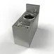 BK Resources UB-SS8 Underbar Sink Units, 2 Compartment without Drainboard 1 image