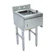 BK Resources UB4-21-1012HST-15 15" Underbar Sink Units, 1 Compartment with Soap & Towel Dispenser 1 image