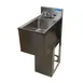 BK Resources UBB-18-1014HS12 Underbar Sink Units, 1 Compartment without Drainboard 1 image