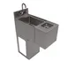 BK Resources UBB-18-SS12-GR-PG Underbar Sink Units, 1 Compartment without Drainboard 1 image