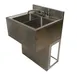 BK Resources UBB-21-224S Underbar Sink Units, 2 Compartment without Drainboard 1 image