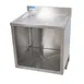 BK Resources UBB-21-GC240 Underbar Glass Rack Unit, Drainboard Top 1 image