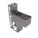 BK Resources UBDW-18-SS12-GR-PG Underbar Sink Units, 1 Compartment without Drainboard 1 image