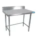 BK Resources VTTR5OB-4824 48" Open Base Work Table with Side & Rear Crossrails,5" Backsplash / 18 Ga 1 image
