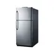Summit BKRF21SS 30" Break Room Refrigerator-Freezer in Black, Stainless Steel Door, 21 cu. ft. 2 image