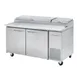 Blue Air BAPP67-HC 67" 2-Section Refrigerated Pizza Prep Table w/ 2 Doors, (9) 1/3 Size Pan 1 image