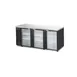 Blue Air BBB90-4SG-HC 90" Three Glass Door Back Bar Cooler, Stainless Steel 1 image