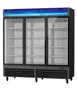 Blue Air BGF72B-HC 72 cu.ft Glass Door Freezer, Black Steel, 12 Shelves, LED, Digital Temp, R290 1 image