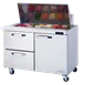 Blue Air BLMT48-D2L-HC 48" Mega Top Sandwich Prep Table w/ 2 Drawers & 1 Door, 18 Pans 1 image