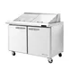 Blue Air BLMT60-HC 60" Two Section Mega Top Sandwich Prep Table w/ 2 Doors, 24 pans, 16.7 cu. ft. 1 image