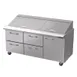 Blue Air BLMT72-D4LM-HC 72" Mega Top Sandwich Prep Table w/ 4 Drawers & 1 Door, 30 Pans 1 image