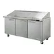 Blue Air BLMT72-HC 72" Three Section Mega Top Sandwich Prep Table w/ 3 Doors, 30 Pans 1 image