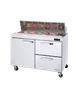Blue Air BLPT60-D2R-HC 60" 1-Door & 2-Drawer Sandwich & Salad Prep Table, 16 Pans, Stainless Steel 1 image