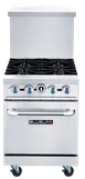 Blue Air BLR24-4B 24" Gas Restaurant Range w/ (4) Open Burners, (1) Standard Oven, 152.000 BTU 1 image