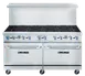 Blue Air BLR60-10B Gas 60" Heavy Duty Range w/ (10) Open Burners, (1) Standard Oven, 470.000 BTU 1 image