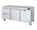 Blue Air BLUR72-D2L-HC 72" 2-Door 2-Drawer Undercounter Refrigerator, Stainless Steel, 20.2 cu. ft. 1 image