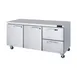 Blue Air BLUR72-D2R-HC 72" 2-Door 2-Drawer Undercounter Refrigerator, Stainless Steel, 20.2 cu. ft. 1 image