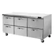 Blue Air BLUR72-D6-HC 72" 3-Section Undercounter Refrigerator, 6 Drawers, 20.2 cu ft, Stainless Steel 1 image